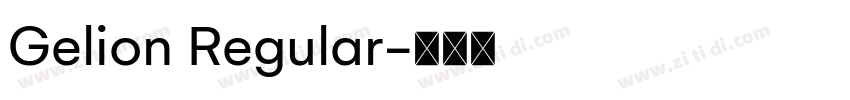 Gelion Regular字体转换